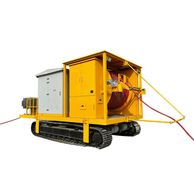 Electric shovel tail cable pulling winch